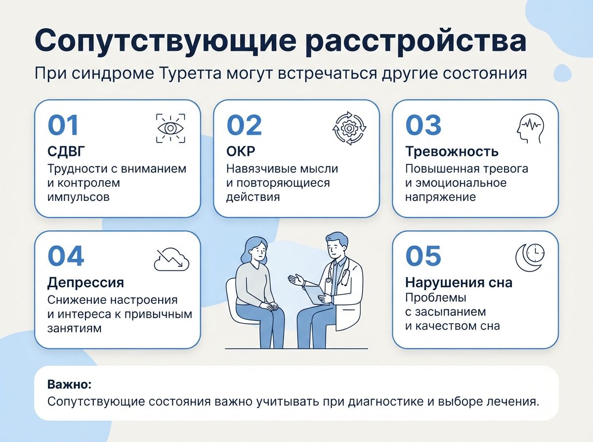 Лечение синдрома Туретта в Гагарине инфографика