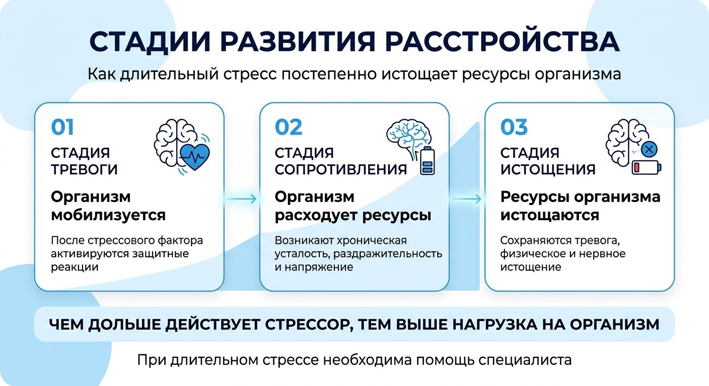 Лечение стресса в Гагарине инфографика